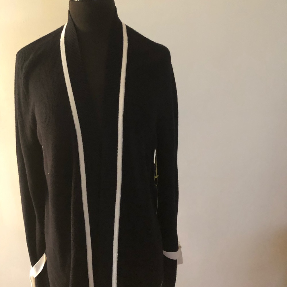 Black and white sweater